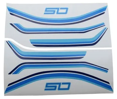 Immagine prodotto di Set di adesivi blu per Suzuki K50 Z / DZ dal 1983 in poi