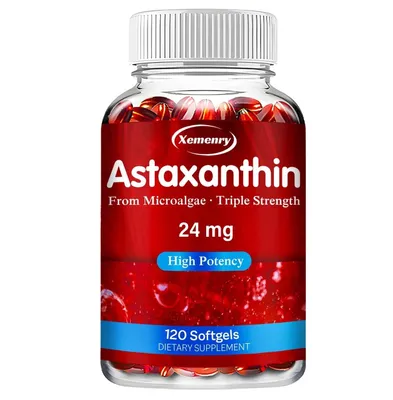 Image de Astaxanthine 24 mg - Puissant antioxydant, pour la peau, les yeux, le cœur, le cerveau et les articulations.