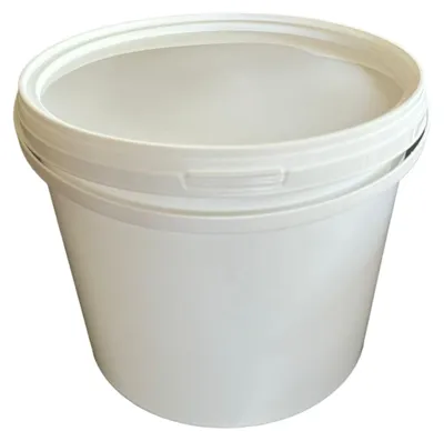Produktbild von SILPLAST Eimer mit Deckel 3L x 1 Kunststoffeimer 3 Liter lebensmittelecht stapelbar Plastikeimer leer Weiß