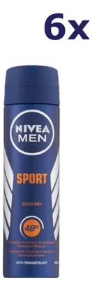 Produktbild von 6x Nivea Deospray Men – Sport 150 ml