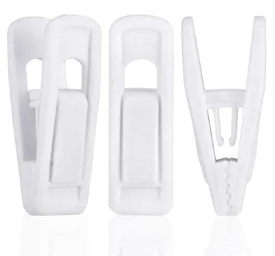 Produktbild von Tinfol Weiße Samt-Kleiderbügel-Clips, 24 Stück Hosen-Kleiderbügel-Clips, rutschf