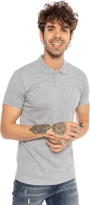 Produktbild von Red Bridge Herren Poloshirt T-Shirt Basic R-Logo Grau meliert M