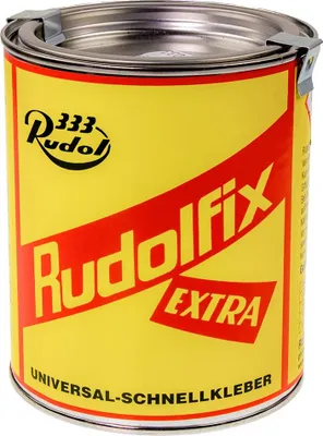Produktbild von Rudolfix 333 Kontaktkleber 640g – Profi Kleber für Leder Gummi Holz Schaumstoff Isolator Dämmstoff Metall PVC – Industriequalität – stark & flexibel