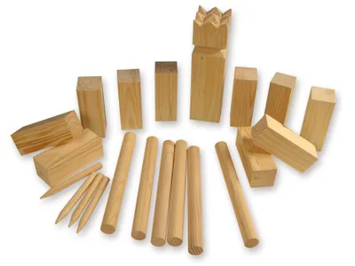 Image de HOT Games Jeu de Kubb en bois de pin dans photobox