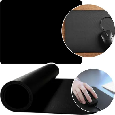 Immagine prodotto di Tappetino per mouse antiscivolo nero 30 x 25 cm