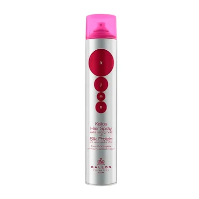 Zdjęcie produktu dla Kallos KJMN Hair Spray Extra mocny lakier do włosów chroniący przed wilgocią, 500ml