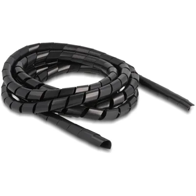 Produktbild von Delock Spiralschlauch flexibel 2 m x 12 mm schwarz