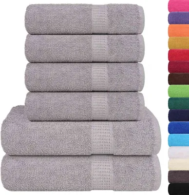Immagine prodotto di Set di asciugamani 6 pezzi FROGN Grigio 360 g/m²