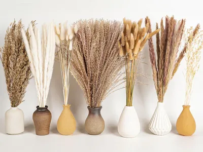 Produktbild von Trockenblumen Set Pampasgras 128-teilig, 45 cm, für DIY Dekoration