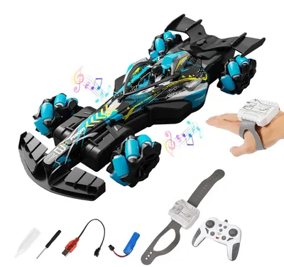Produktbild von F1 Ferngesteuertes Auto ab 3 4 5 6 7 8+ Jahre, 2.4GHz RC Auto Spielzeug mit Fernbedienung, 1:18 Kinder Rennauto Ferngesteuerte mit Spruehfunktion, Blau