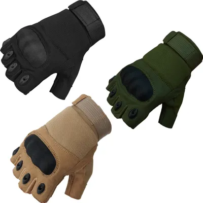 Produktbild von Taktische Militär Handschuhe Motorrad Chopper Paintball Army Handschuhe - schwarz, L