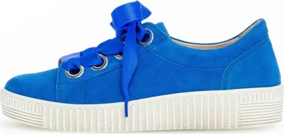 Produktbild von Gabor Jollys Damen Schnürschuhe Sportlich Gummisohle Blau