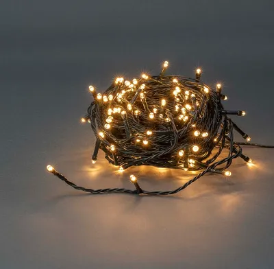 Zdjęcie produktu dla Lampki choinkowe Nedis - sznur - 180 diod LED - ciepła biel - 13,50 m - efekty świetlne: 7 - do użytku wewnątrz i na zewnątrz - zasilanie sieciowe