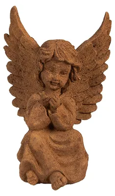 Obrázok produktu pre Clayre & Eef Dekoratívna figúrka anjel 15 cm hnedá polyresin