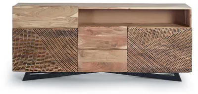 Immagine prodotto di Cassettiera "Yakarta" in legno di acacia, 70 cm x 160 cm x 36 cm Giner y Colomer