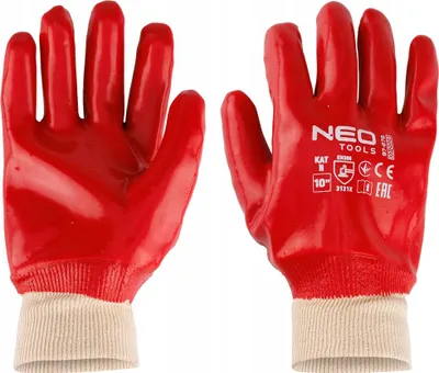 Immagine prodotto di Guanti protettivi da lavoro in cotone rivestiti in PVC taglia 10 NEO