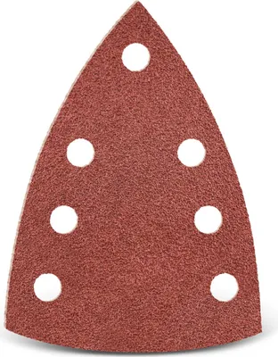 Produktbild von MENZER Red Klett-Schleifblätter, 150 x 100 mm, 7-Loch, f. Deltaschleifer, Normalkorund (50 Stk.) K180