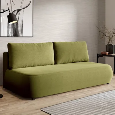 Immagine prodotto di Brugnato - Divano Letto 2 Posti, 210x106 cm Verde, Contenitore