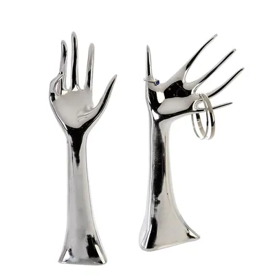 Produktbild von Gilde Schmuckhand, Kunstharz, silberfarben, VE 6, 2 Stück wie abgebildet,, H. 31 cm 59135