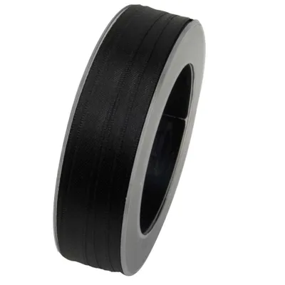 Zdjęcie produktu dla Taśma satynowa Goldina, czarna, 10 mm x 25 m, opakowanie 1 sztuka