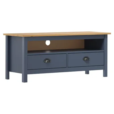 Produktbild von TV-Schrank Hill Grau 110x40x47 cm Kiefer Massivholz
