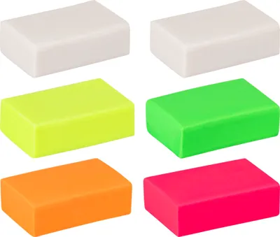 Produktbild von KNORR prandell 212159052 Modelliermassen-Set Kneten & Radieren „Colorpack Neon“, 120 g