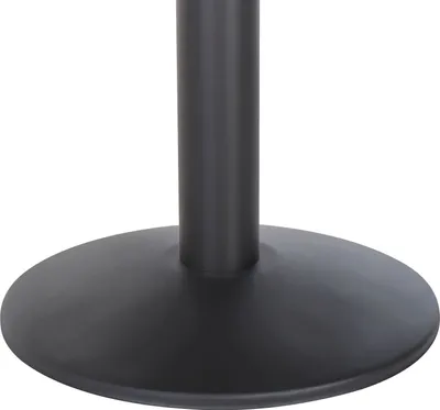 Produktbild von BELIANI Gartentisch Hellbraun Kunstholz Schwarz Metall quadratisch 60x60 cm Industrie Outdoor Indoor Gartenausstattung Terrasse Balkon Möbel