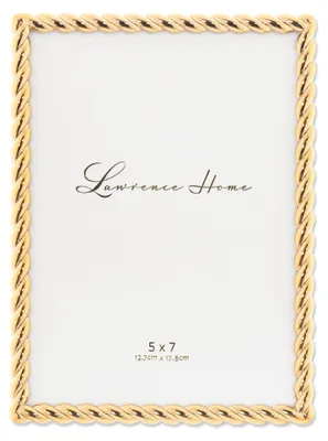 Obrázok produktu pre Lawrence Frames, rámy na obrazy, kovové, 12,7 x 17,8 cm, zlatá farba