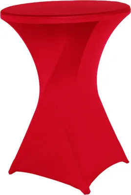 Obrázek produktu pro 80x110cm koktejlové ubrusy Stretch Elastan koktejlový stůl Cover Fabric pro svatbu, banket a party (červená)