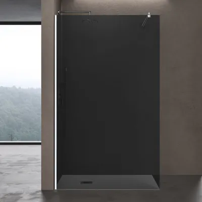 Produktbild von doporro Luxus Duschwand für Dusche Duschabtrennung 80x200cm Walk-In Dusche 10mm ESG-Sicherheitsglas Labyrinth inkl. Nanobeschichtung Bremen02VG