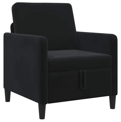 Immagine prodotto di vidaXL Divano con contenitore Nero 72 x 78 x 87 cm Poliestere
