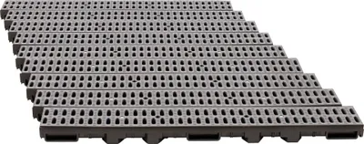 Immagine prodotto di ScarMaxx 9m canale di drenaggio a pavimento canale per acqua piovana A15 60 mm griglia a barre grigio - 13x900x6cm