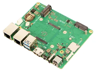 Immagine prodotto di Scheda di espansione Radxa Taco per Raspberry Pi CM5, con funzionalità di NAS, router, doppia porta LAN, 5 porte SATA e slot M.2 NVMe