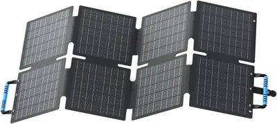 Obrázek produktu pro Solární panel BLUETTI o výkonu 60 W pro přenosné napájecí stanice, s porty USB-A a USB-C pro tablety, telefony a drony, skládací solární nabíječka pro turistiku a kempování