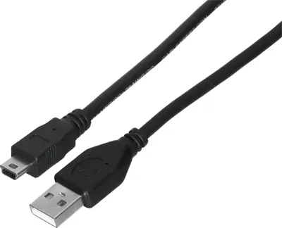 Obrázek produktu pro Gembird 1.8m USB 2.0 A/mini-USB M, 1,8 m, USB A, Mini-USB B, USB 2.0, Samec/samec, Černá