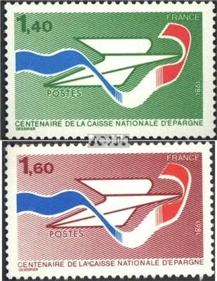 Produktbild von Briefmarken Frankreich 1981 Mi 2282-2283 (kompl.Ausg.) postfrisch Sparkasse