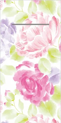 Produktbild von Airlaid Besteckservietten Valerie, 40 x 40 cm, 75 Stück - Mank - Floral Blumen Frühling Sommer