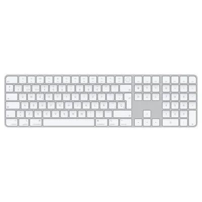 Produktbild von Apple Magic, Volle Größe (100%), Verkabelt & Kabellos, USB + Bluetooth, Aluminium, Weiß