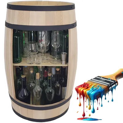 Immagine prodotto di Bar in legno con ripiano 80 cm Dipingilo con il colore che preferisci