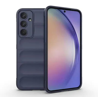 Produktbild von MobyDefend Hülle für Samsung Galaxy A35 - TPU Gripcase - Blau