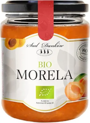 MORELA 80 % Z CUKREM TRZCINOWYM BIO 270 g - SAD DANKÓW