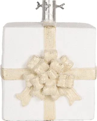Produktbild von Clayre & Eef Weihnachtsbaumständer Geschenk 26x24x33 cm Weiß Keramikmaterial