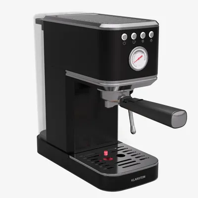 Obrázek produktu pro Kávovar Klarstein SteelPresso Slim s portafiltrem – 20 barů, 1350 W, nerezová ocel, nádržka na vodu 1,2 l, parní tryska, kompaktní, snadné použití, espresso, portafiltr