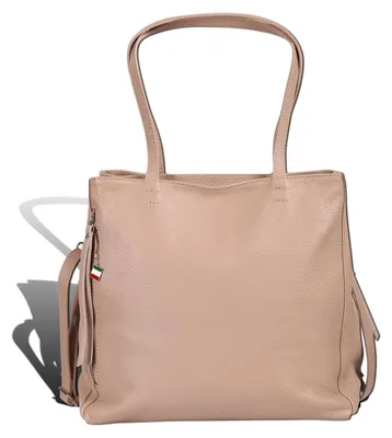 Image de Sac à bandoulière pour femme Florence, en cuir rose, dimensions 36 x 12 x 32 cm, référence D2OTF193A1