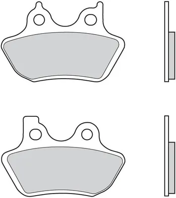 Obrázok produktu pre BREMBO CC 07HD16CC organické brzdové doštičky pár pre HARLEY DAVIDSON