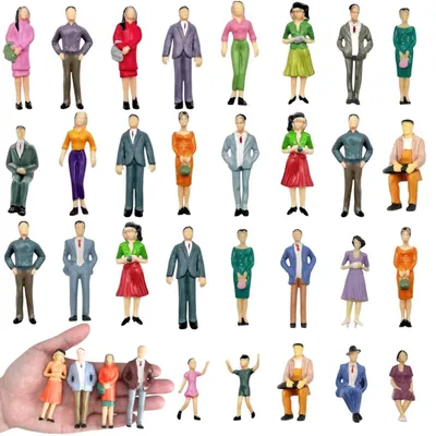 Imagen del producto de Set de 28 miniaturas para modelismo