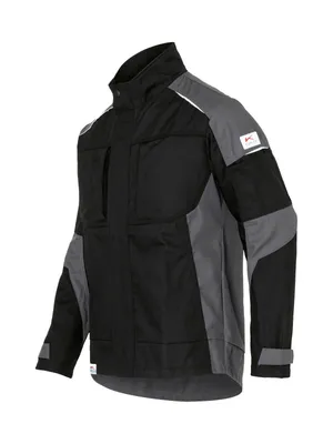 Produktbild von Kübler Activiq Baumwolle+ Jacke schwarz/anthrazit Gr. 3XL