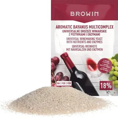 Produktbild von Browin Hefe Starterset für Obstweine, Aromatic Bayanus, 40 g
