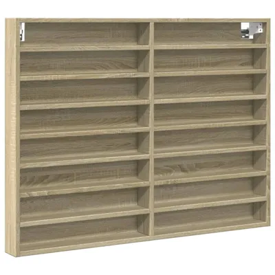 Obrázek produktu pro vidaXL Vitrína Sonoma dub 100x8,5x75 cm Materiál na bázi dřeva
