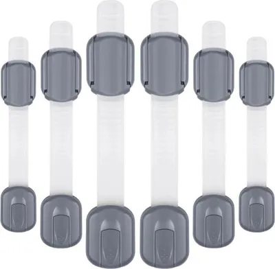 Obrázek produktu pro Ricokids 798101 Zabezpečení otvírání skříněk 6 ks, šedé